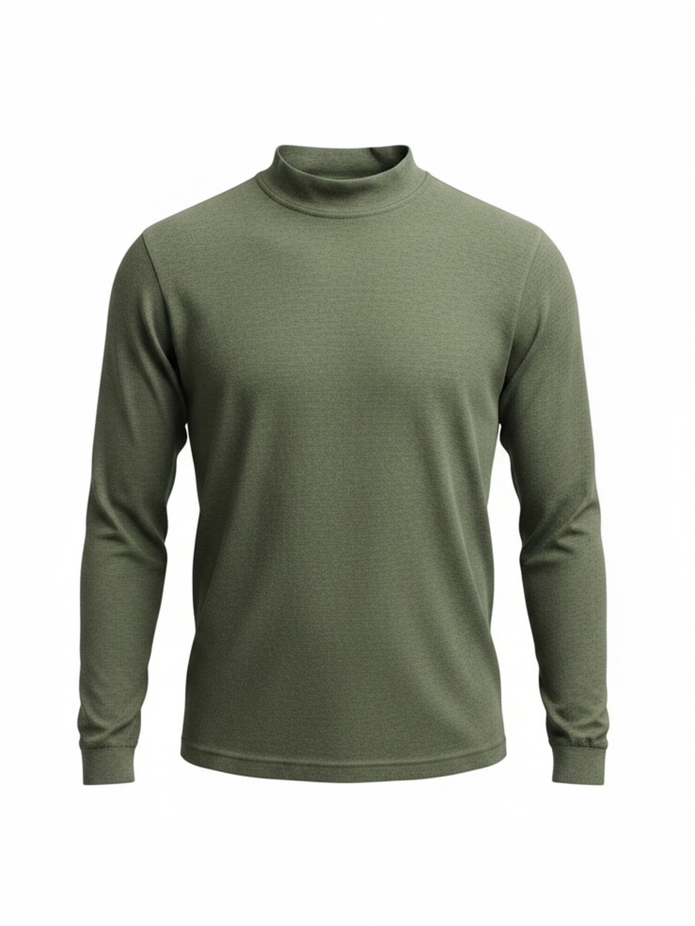 Croft & Barrow Olive Green Mock Neck Long Sleeve Top